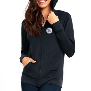 Silver Lighting Unisex Suede Full Zip Hoodie